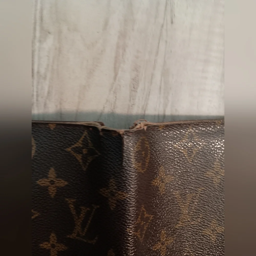 LOUIS VUITTON PORTE FOUIL BROZA MONOGRAM CANVAS Brown PVC WOMEN'S Used